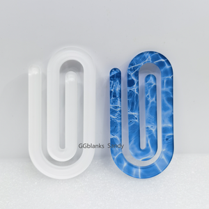 100 Pack China RTS Large Size 100*50*3mm Blank Acrylic Paperclip Folder for Sublimation_GGblanks