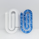 100 Pack China RTS Large Size 100*50*3mm Blank Acrylic Paperclip Folder for Sublimation_GGblanks