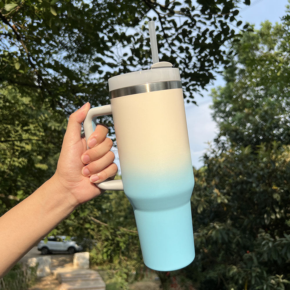 20 Pack China RTS 40oz Car Cup Thermos Cup 304 Stainless Steel Quencher Tumblers with Handle_GGblanks