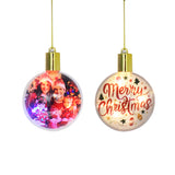 New Christmas pendant heart-shaped round sublimation Christmas pendant_GGblanks