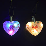 New Christmas pendant heart-shaped round sublimation Christmas pendant_GGblanks