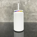 25 Pack 16oz Stainless Steel Cans Rainbow Plated 13pcs Black 12pcs White Soda Cans_GGblanks