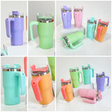 20oz USA RTS White/Matte Macaron Student tumblers Kids Tumblers for Sublimation_GGblanks