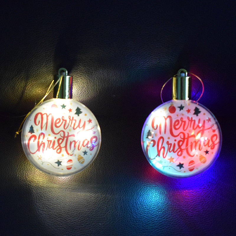 New Christmas pendant heart-shaped round sublimation Christmas pendant_GGblanks