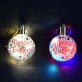 New Christmas pendant heart-shaped round sublimation Christmas pendant_GGblanks