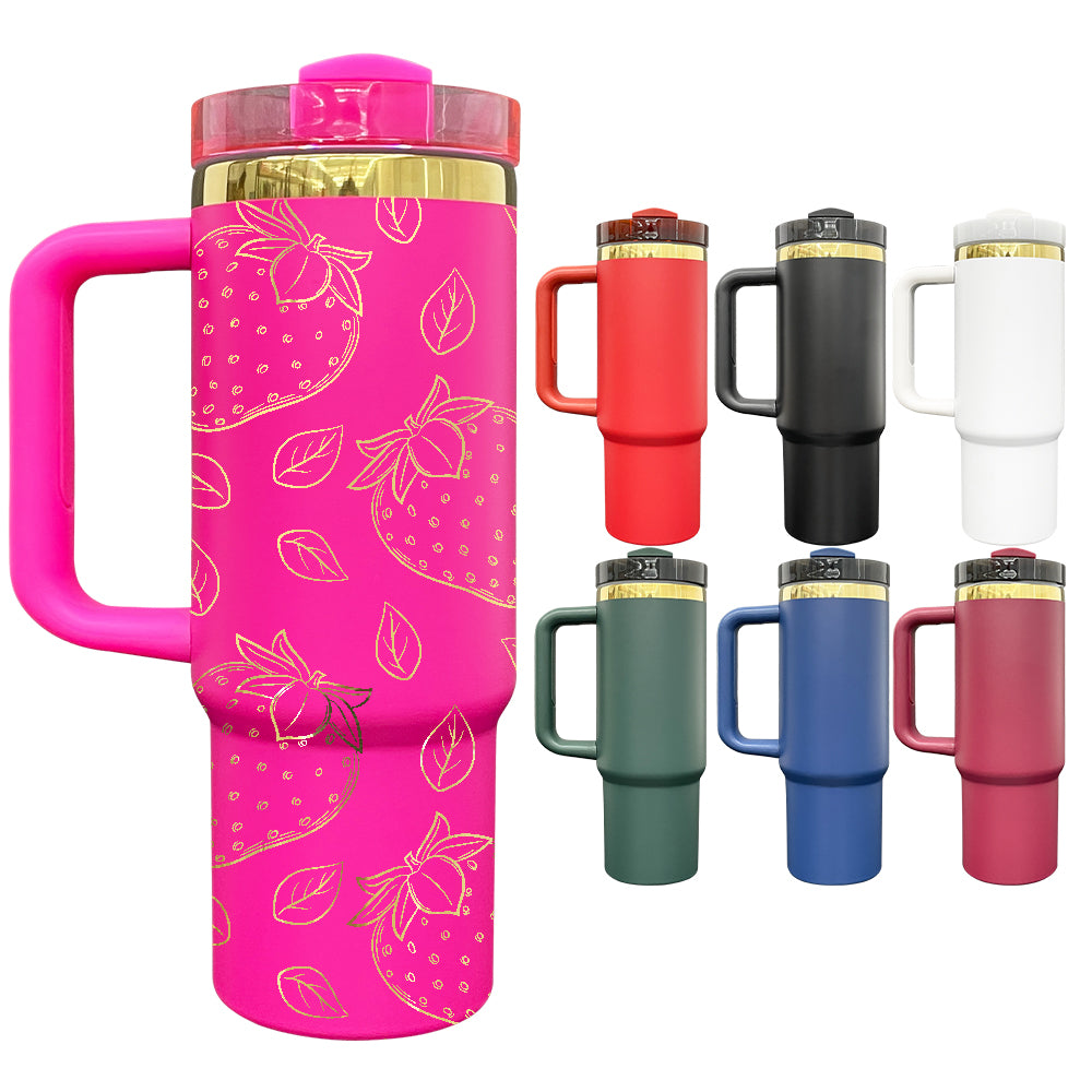 20 Pack 30oz H2.0 Mirror Gold Plated 7 Colors Red Blue Dark Green Black White Pink Quencher Tumblers_GGblanks