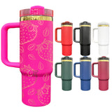 20 Pack 30oz H2.0 Mirror Gold Plated 7 Colors Red Blue Dark Green Black White Pink Quencher Tumblers_GGblanks