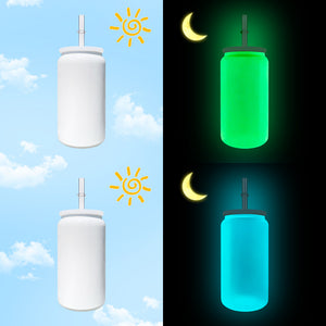 25 Pack China Warehouse 16oz Glow In the Dark Stainless Steel Cans for Sublimation_GGblanks