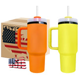 20 Pack 40oz Black Underneath Black Plated Black/Red/Pink/Blue/Light Pink/White/Yellow/Orange Tumblers for Laser Engraving_GGblanks