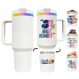 20 Pack GGblanks 2 in 1 40oz Quencher Tumbler with Snack Storage Compartment white for Sublimation& white Black Powder Rainbow Plated Tumblers for Laser Engraving_GGblanks