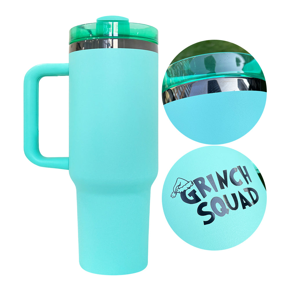 20 Pack 40oz Black Underneath Black Plated Black/Red/Pink/Blue/Light Pink/White/Yellow/Orange Tumblers for Laser Engraving_GGblanks