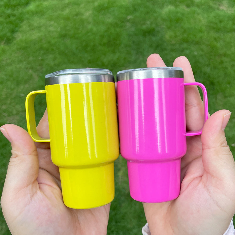 50 Pack 100 Pack GGblanks USA RTS 3oz mini tumbler shot glass with handle blank sublimation 3oz tumbler shot glasses stanley-same-shape