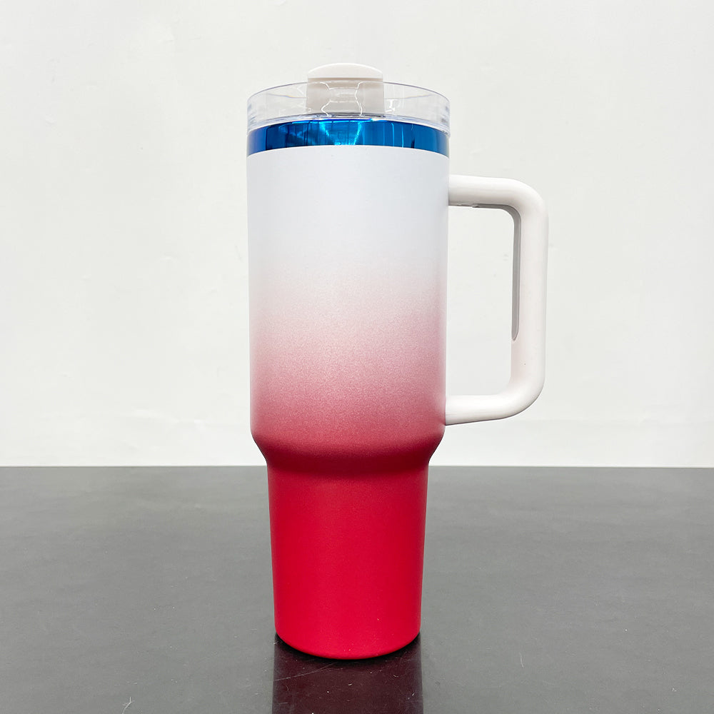 20 Pack USA RTS 40oz Blue Plated Ombre Powder Coated H2.0 Quencher Tumblers For Laser Engraving_GGblanks