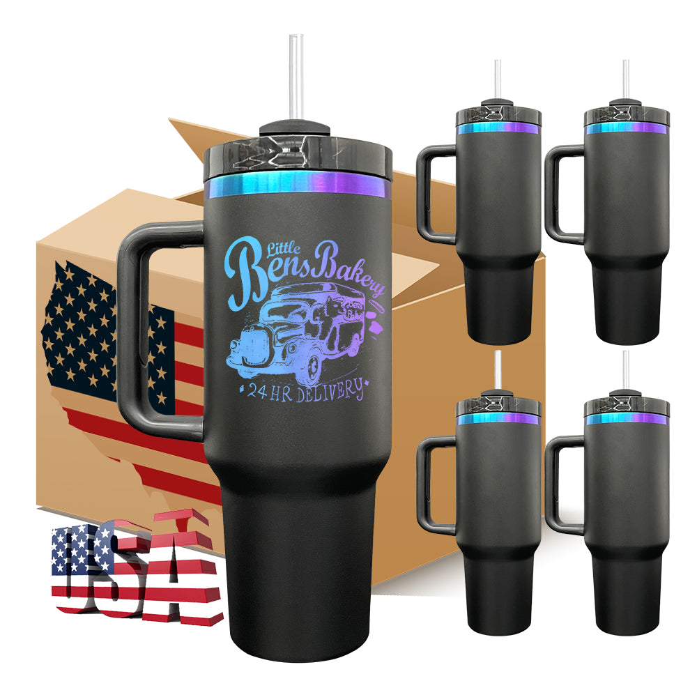 25 Pack 20oz 20 Pack 30oz 40oz Powder Coated H2.0 Purple/Blue Underneath Quencher Tumbler_GGblanks