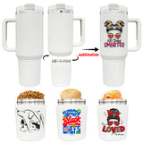 20 Pack GGblanks 2 in 1 40oz Quencher Tumbler with Snack Storage Compartment white for Sublimation& white Black Powder Rainbow Plated Tumblers for Laser Engraving_GGblanks