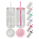 25 Pack 12oz Inner 16oz Outer Double Wall Snow Globe Plastic Cans_GGblanks