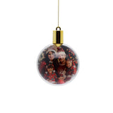 New Christmas pendant heart-shaped round sublimation Christmas pendant_GGblanks