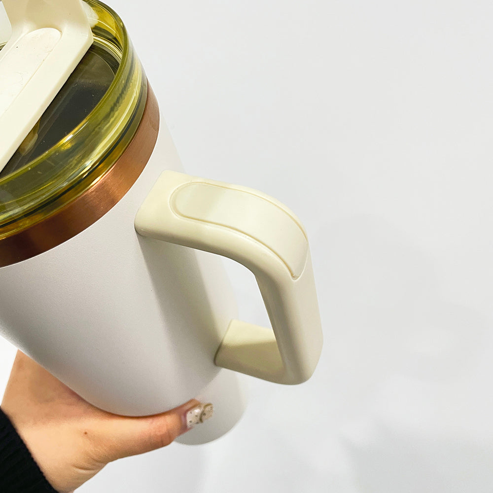 25 Pack Updated to H2.0 40oz Powder Coated Stainless Steel Tumbler Copper Plated Copper Underneath Tumbler_GGblanks