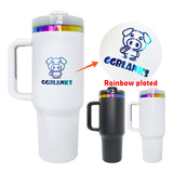 20 Pack Valentine's Day/Macaron/ Colorful/White/Black Rainbow Plated 40oz H2.0 Powder Coated Quencher Tumblers_GGblanks