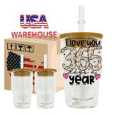 50 Pack 3oz Double Walled Glasses Snow Globe Shot Glasses Tumblers_GGblanks