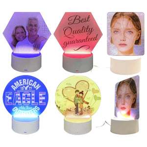 Ship from China 3-4 weeks_Sublimation Blank acrylic Night Lights 30pcs/case_GGblanks