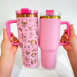 25 Pack Updated to H2.0 40oz Powder Coated Stainless Steel Tumbler Copper Plated Copper Underneath Tumbler_GGblanks