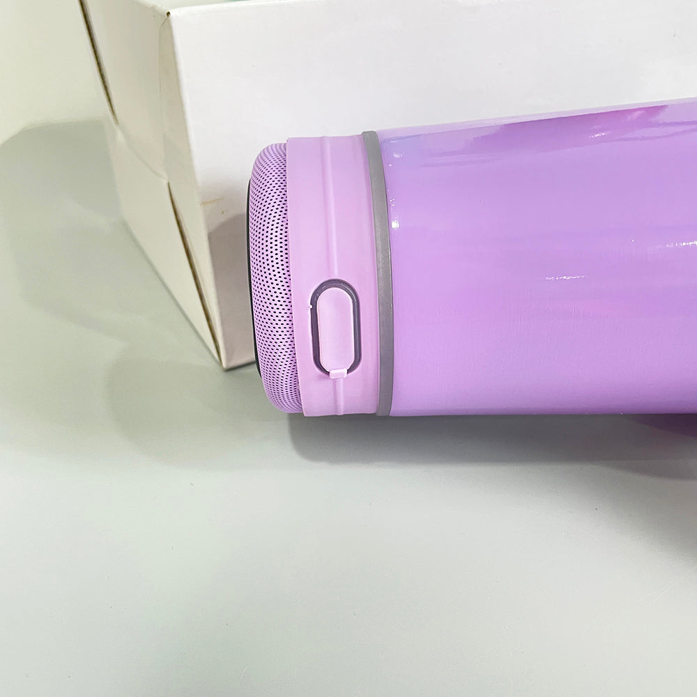 20 Pack 40oz White/Colorful Blank Sublimation Stanley-Style Bluetooth Speaker Tumblers_ GGblanks
