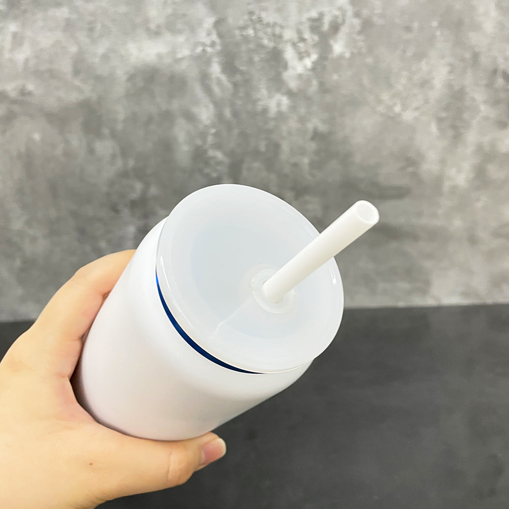 25 Pack China Warehouse 16oz Stainless Steel Cans Blue Plated 13pcs Black 12pcs White Soda Cans_GGblanks