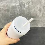 25 Pack China Warehouse 16oz Stainless Steel Cans Blue Plated 13pcs Black 12pcs White Soda Cans_GGblanks