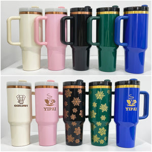China RTS_30oz 40oz H2.0 Deco-Collection-style powder coating Gold & Copper plated Tumblers 25pcs 30GLODCOPPERB_GGblanks
