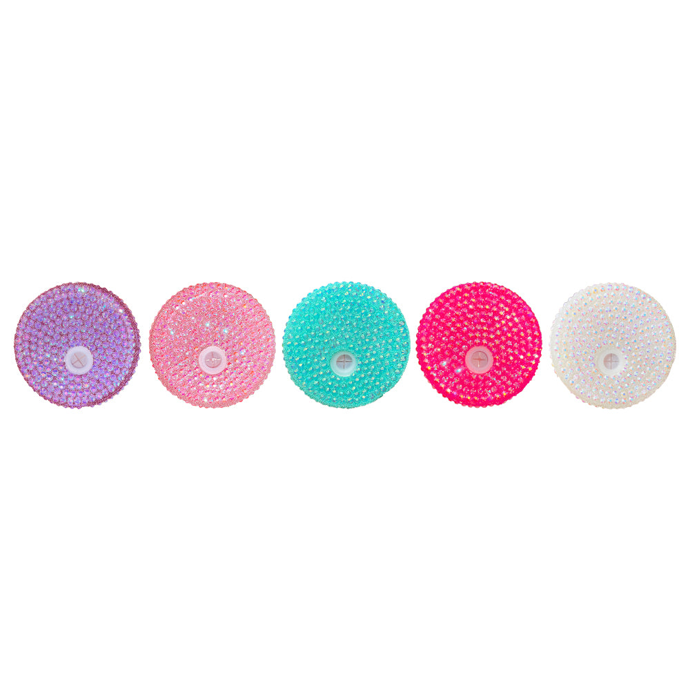 50 Pack 16oz Shimmer Glass Can With Bling Rhinestone Plastic Lids_GGblanks