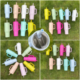 16 Pack Macaron Colored Blank Sublimation Leakproof 40oz Tumbler with Straw_GGblanks