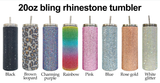 25 Pack 20oz Bling Rhinestone Tumblers with Straws_GGblanks