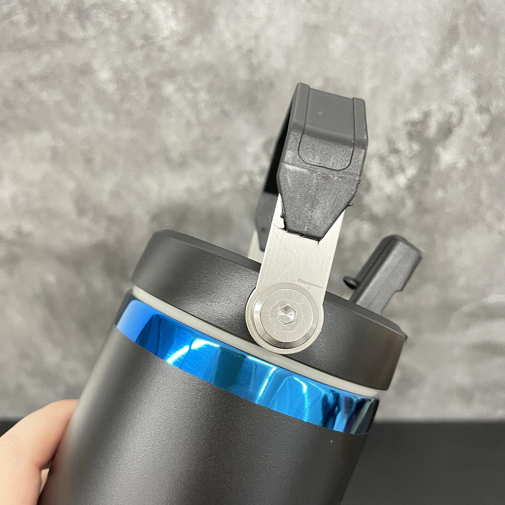 25 Pack China RTS Black White Mixed Blue Plated 30oz Flip Top Straw Water Bottle for Laser Engraving_GGblanks