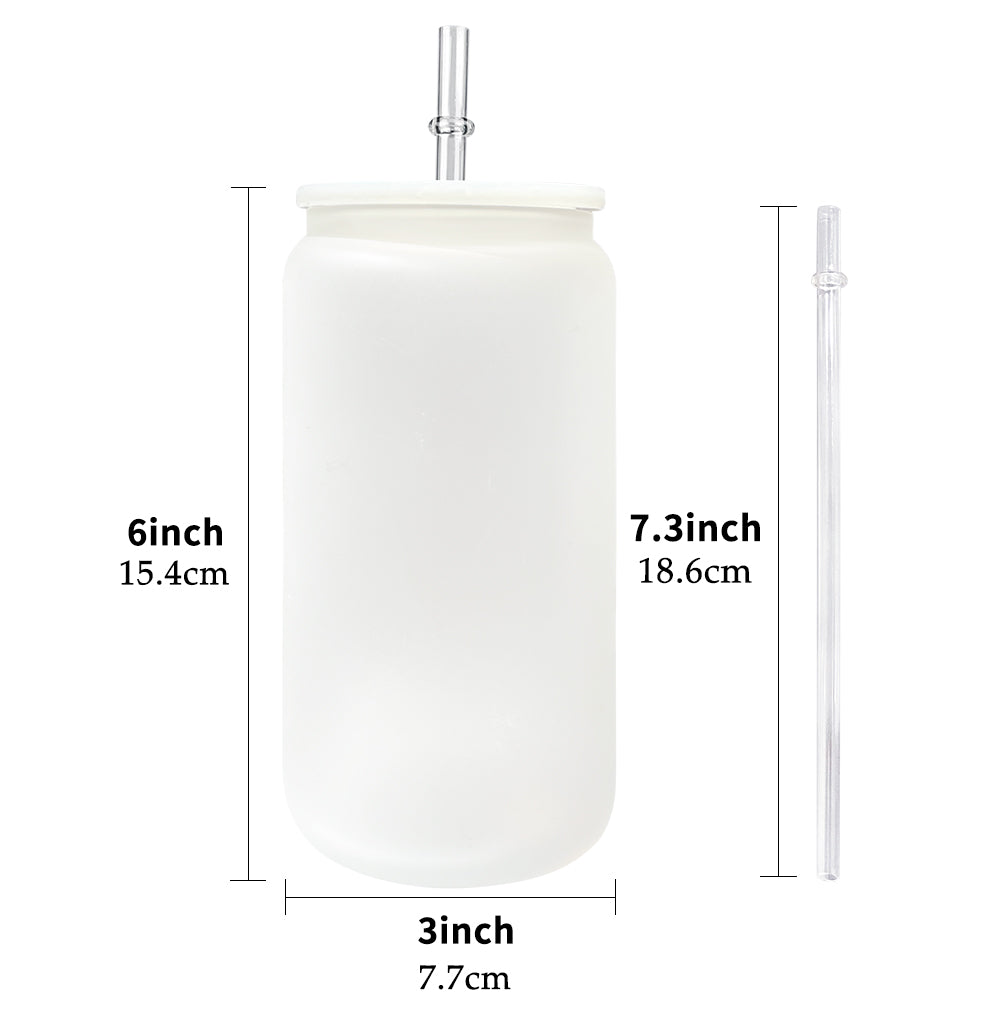 50 Pack Upgraded 16oz Sublimation Glass Cans with BPA Free PP Lids_GGblanks