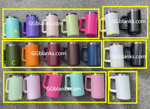 20 Pack 20oz Rainbow Plated/Copper Plated/Sublimation Blanks Stainless Steel Coffee Mugs with Handle_GGblanks