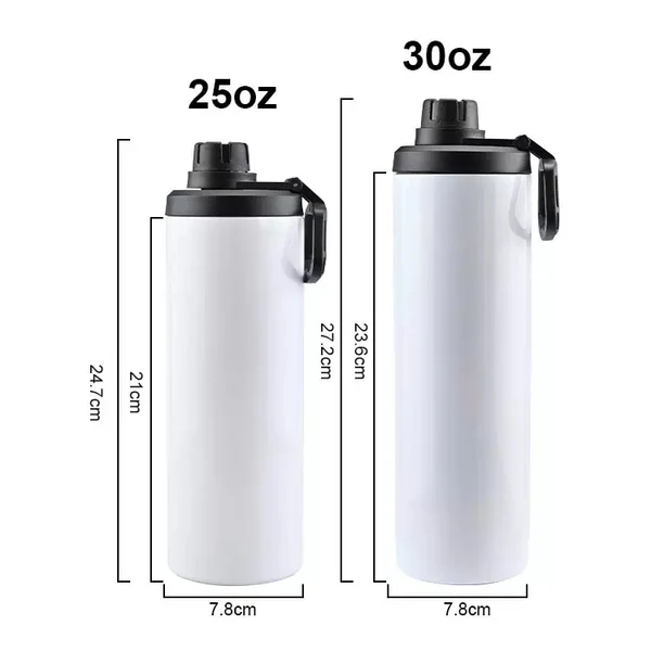GGblanks 15oz/20oz/25oz/30oz wholesale sublimation skinny straight tumbler sports water bottle with dual lids