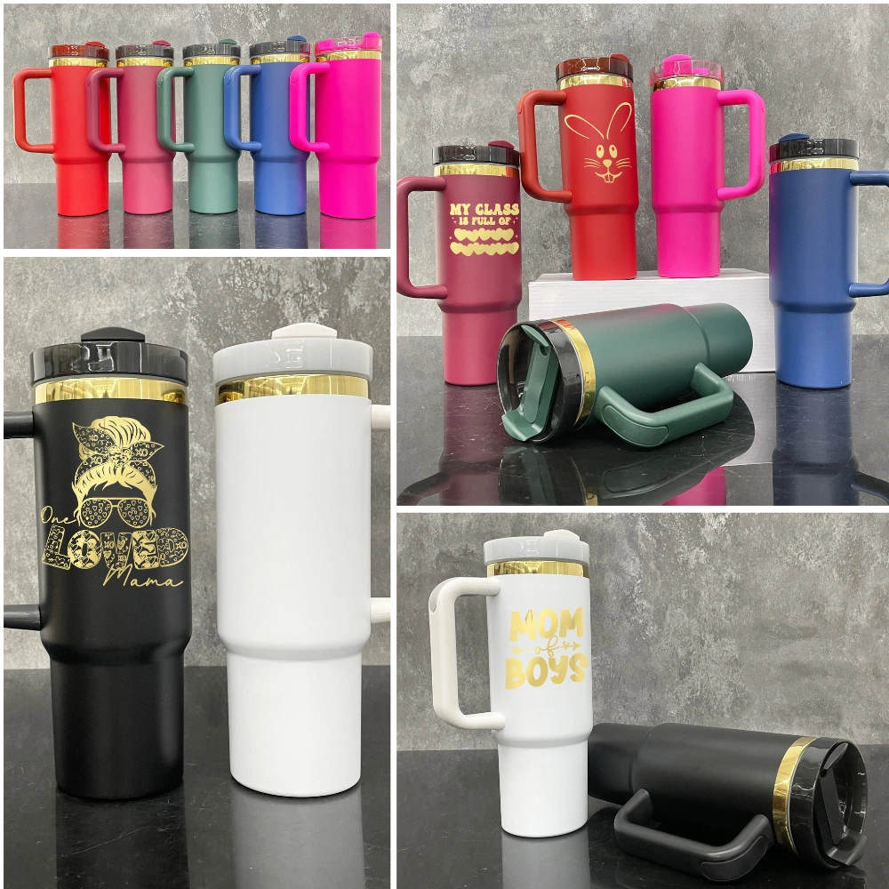 20 Pack 30oz H2.0 Mirror Gold Plated 7 Colors Red Blue Dark Green Black White Pink Quencher Tumblers_GGblanks