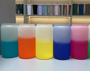 China RTS_16oz Blank Sublimation Cold Color Changing Beer Glass -GGblanks