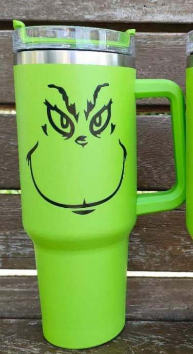 25 Pack China RTS 40oz Grinch Cups with Handle_GGblanks
