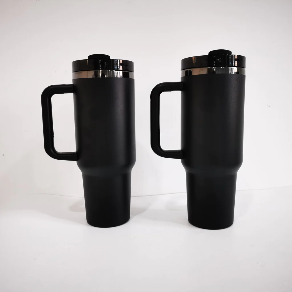 20 Pack 40oz Black Underneath Black Plated Black/Red/Pink/Blue/Light Pink/White/Yellow/Orange Tumblers for Laser Engraving_GGblanks