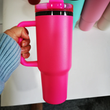 20 Pack 40oz Black Underneath Black Plated Black/Red/Pink/Blue/Light Pink/White/Yellow/Orange Tumblers for Laser Engraving_GGblanks
