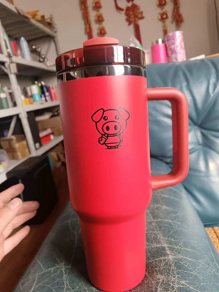20 Pack 40oz Black Underneath Black Plated Black/Red/Pink/Blue/Light Pink/White/Yellow/Orange Tumblers for Laser Engraving_GGblanks