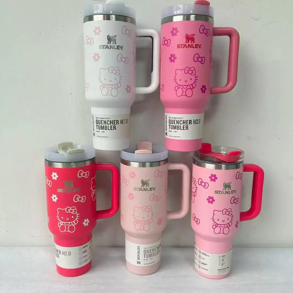 20 Pack 40oz Hello Kitty Stanley Quencher Tumblers_GGblanks
