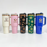 China RTS_30oz 40oz H2.0 Deco-Collection-style powder coating Gold & Copper plated Tumblers 25pcs 30GLODCOPPERB_GGblanks