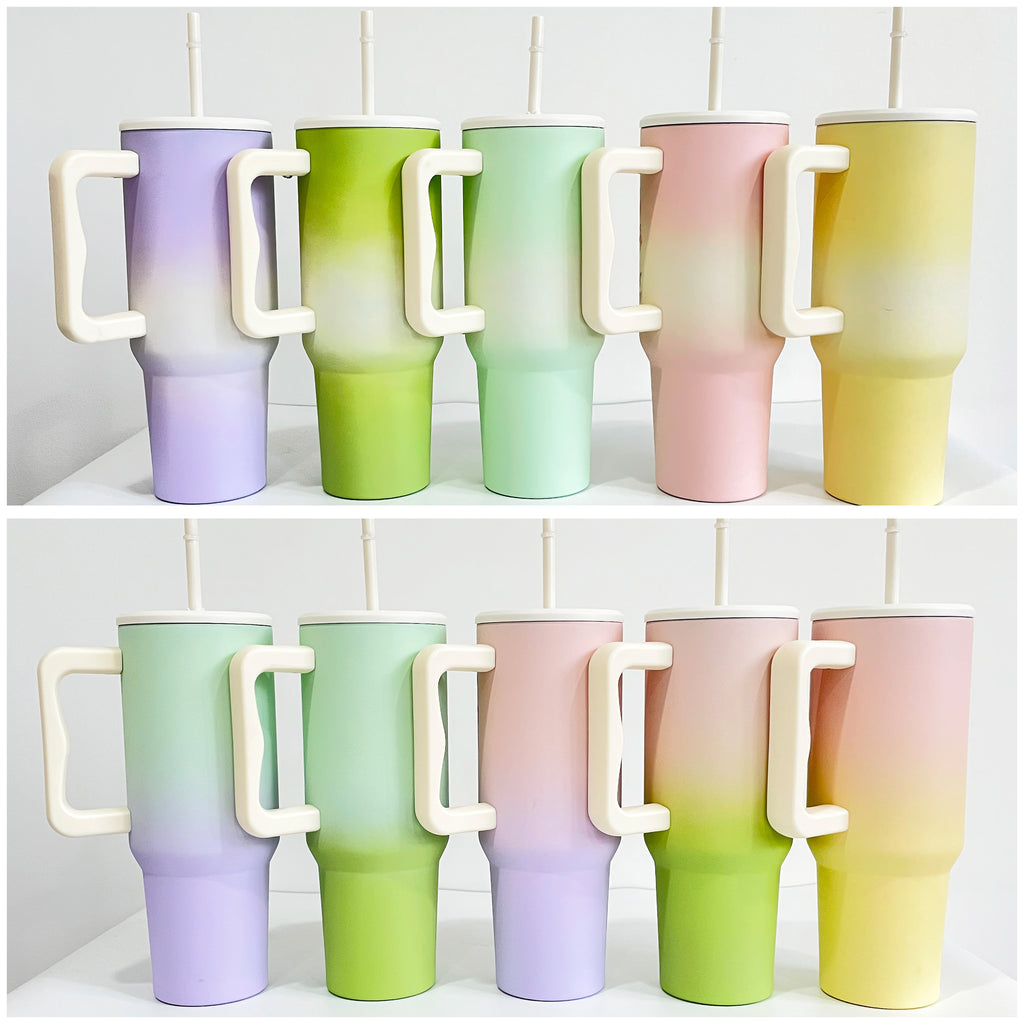 China RTS_40oz powder coated Simple- Modern-style stainless steel travel tumblers 20pcs- GGblanks