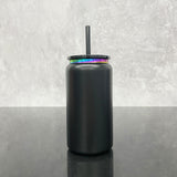 25 Pack 16oz Christmas Stainless Steel Cans Rainbow Plated Black Red Blue Green Soda Cans_GGblanks