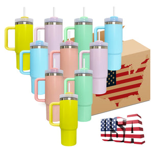 20 Pack 30oz H2.0 Powder Coated Macaron Silver Quencher Tumbers_GGblanks