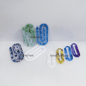 100 Pack China RTS Large Size 100*50*3mm Blank Acrylic Paperclip Folder for Sublimation_GGblanks