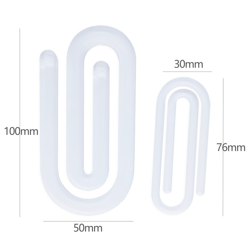 100 Pack China RTS Large Size 100*50*3mm Blank Acrylic Paperclip Folder for Sublimation_GGblanks